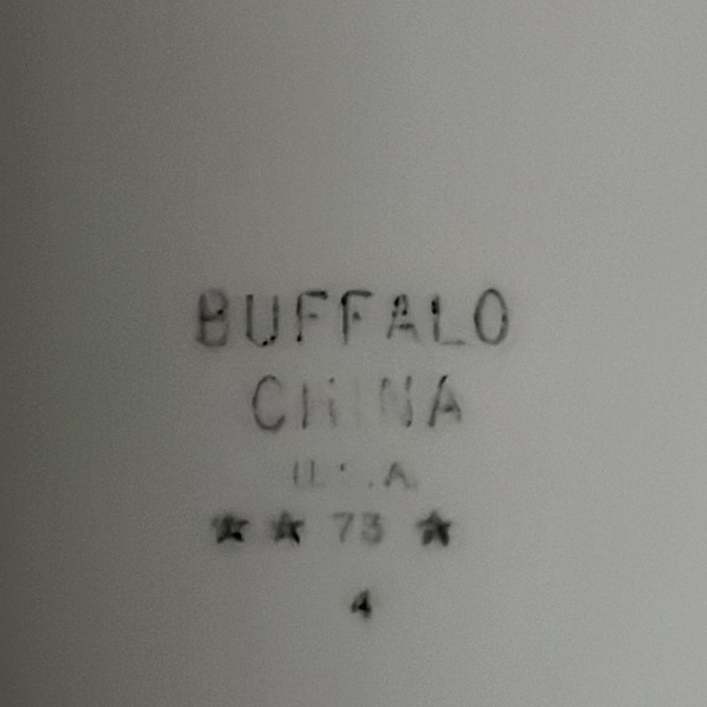Art Deco 10" Atomic Oval Platter Buffalo China Restaurant Ware BUF4, "Colonnade" - Picture 4 of 8